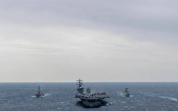 USS Nimitz Participates In Bilateral Exercise