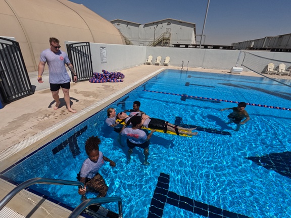 Water Rescue Refresher Training at Al Dhafra Air Base