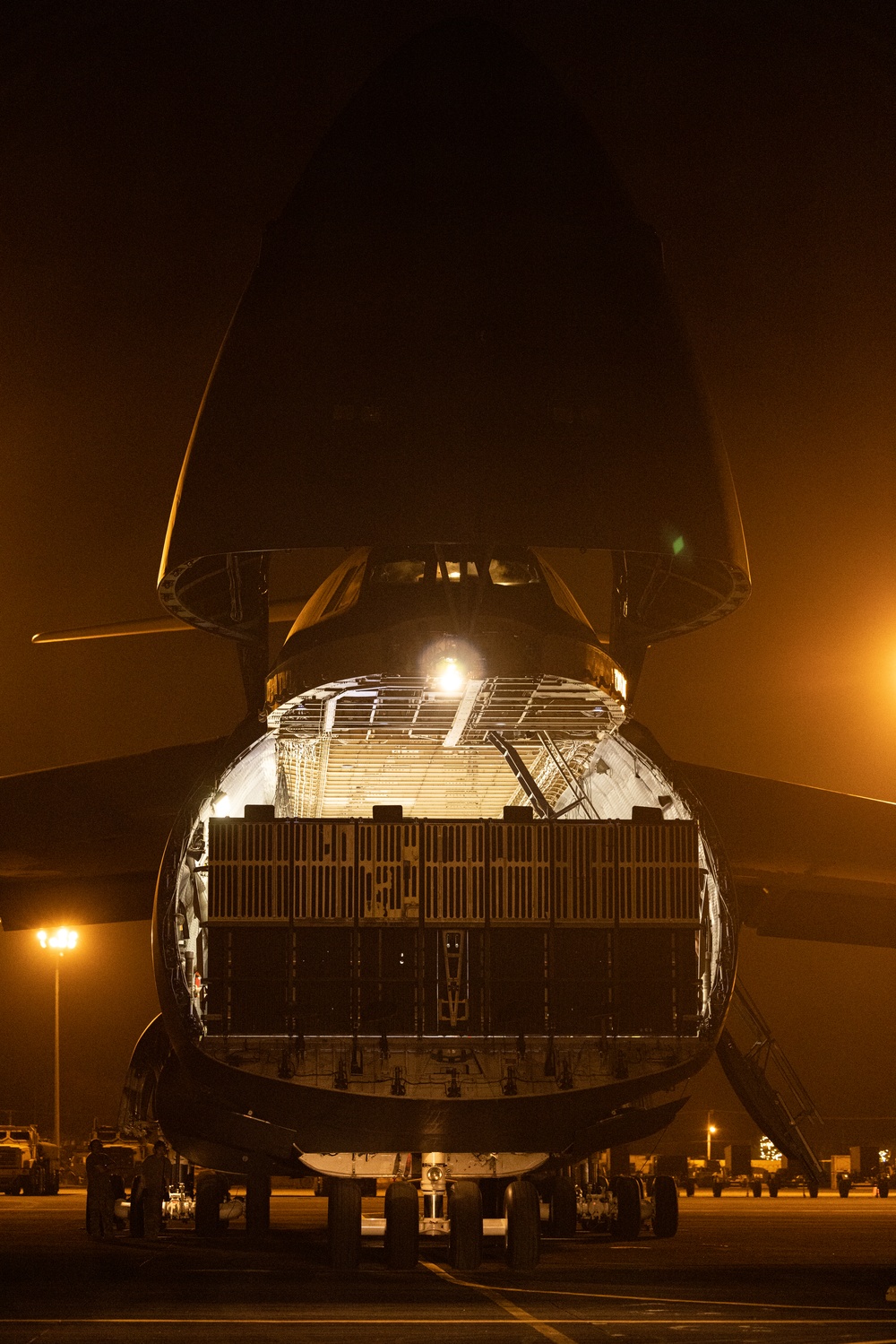 C-5M Super Galaxy delivers equipment in support of Philippines oil-spill response