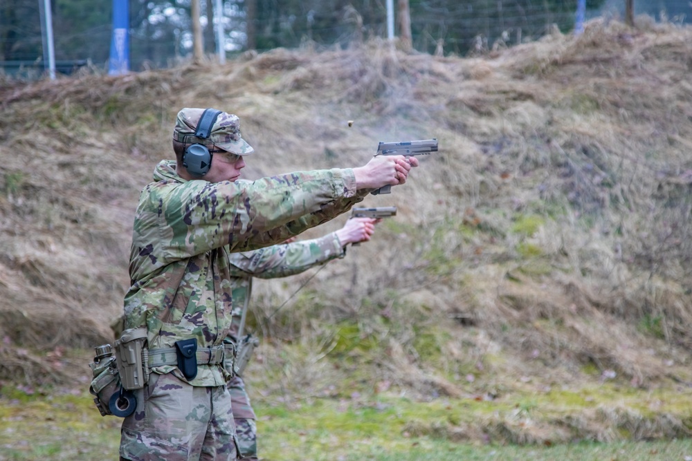 EFP Battle Group Poland Marksman Take Aim During Competition