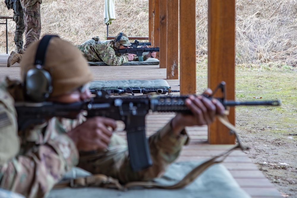 EFP Battle Group Poland Marksman Take Aim During Competition