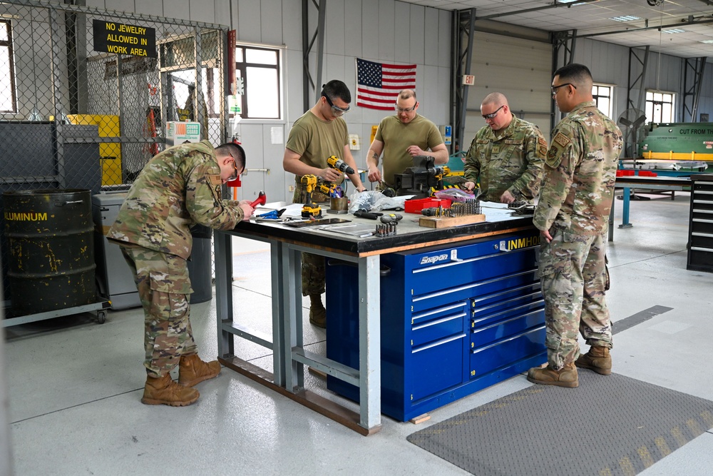 Incirlik AB holds the first overseas Aircraft Battle Damage Repair course