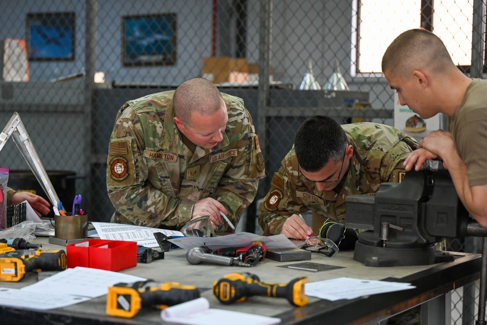 Incirlik AB holds the first overseas Aircraft Battle Damage Repair course