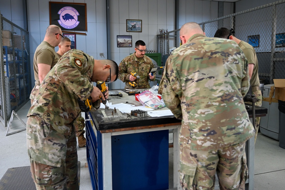 Incirlik AB holds the first overseas Aircraft Battle Damage Repair course