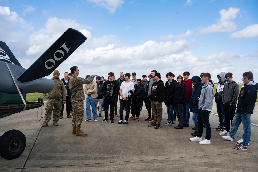 West Suffolk College visits RAF Mildenhall