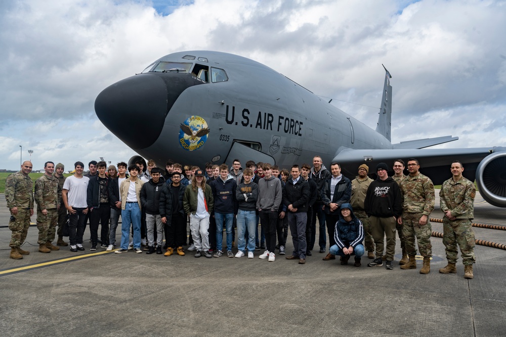 West Suffolk College visits RAF Mildenhall