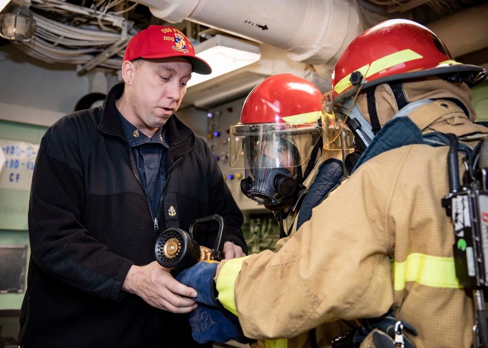 USS Porter Conducts General Quarters Training Evolution