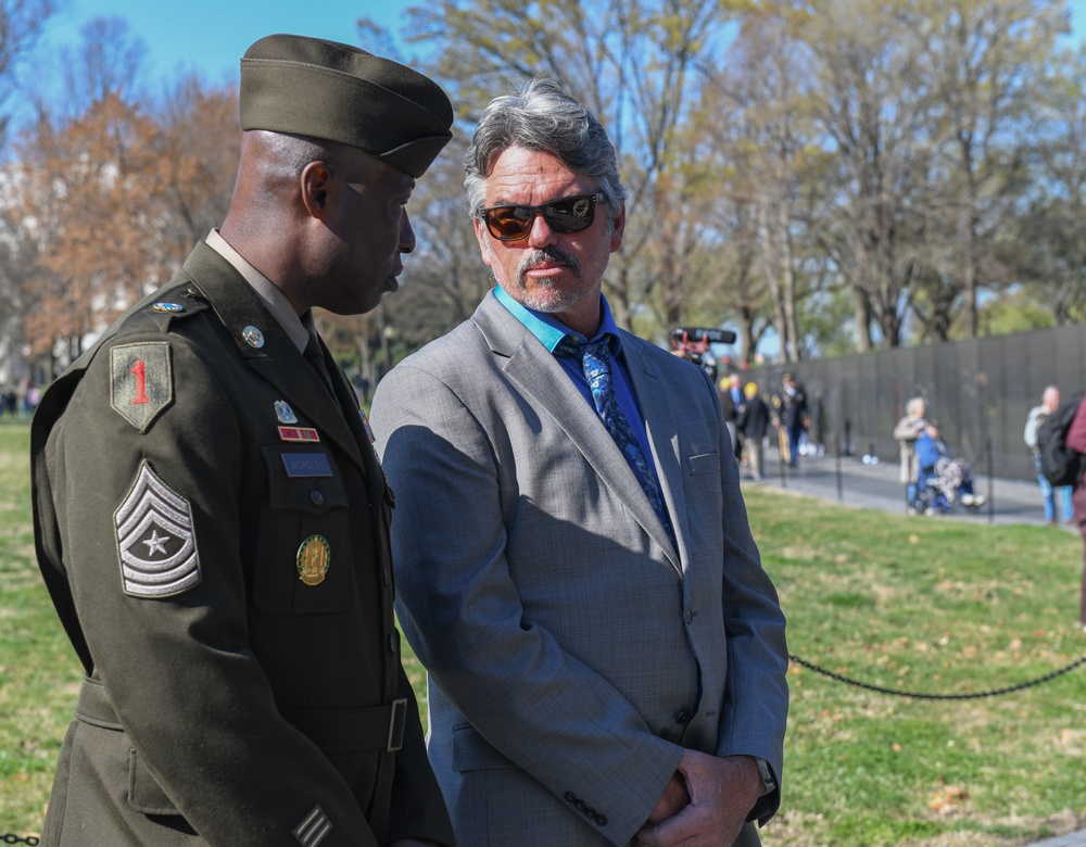 Gold Star Families Participate in Wreath Laying Ceremony at Vietnam Veterans Memorial