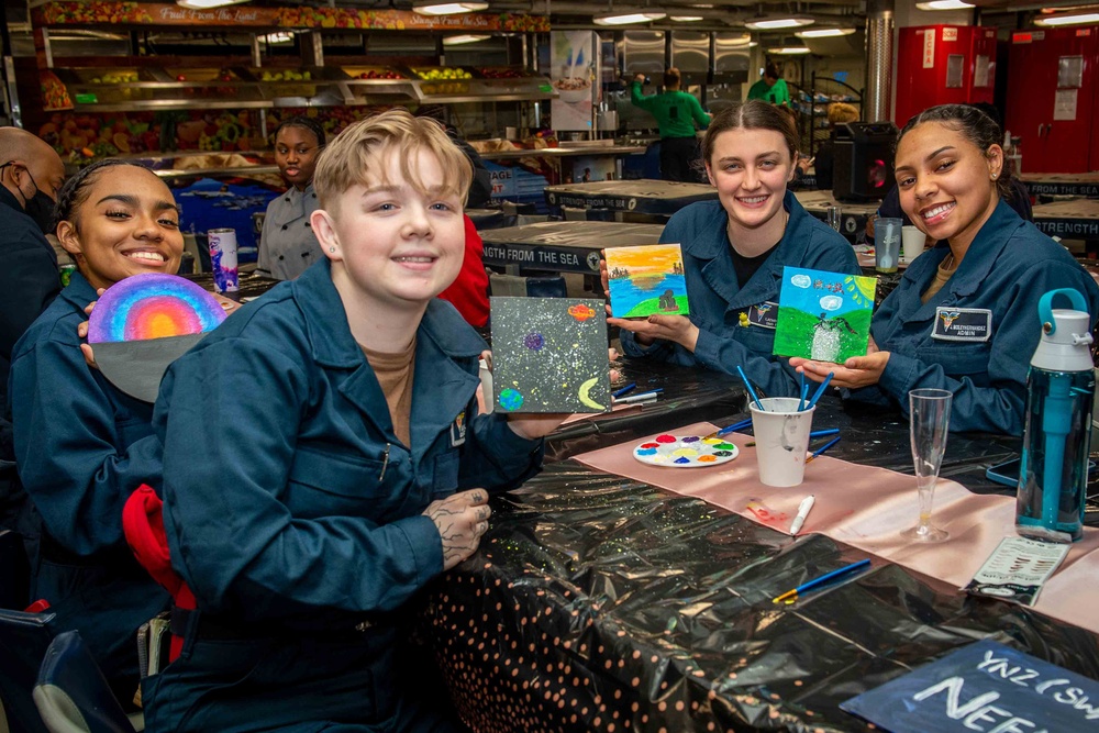 USS Carl Vinson (CVN 70) Sailors Celebrate Women's History Observance in the Pacific Ocean