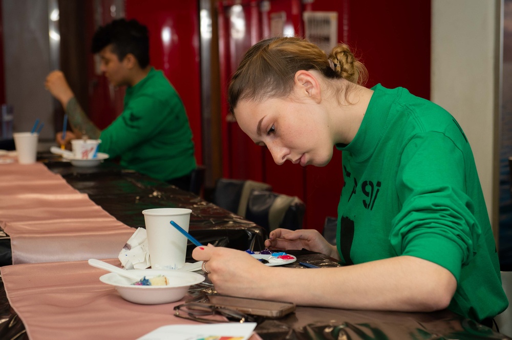 USS Carl Vinson (CVN 70) Sailors Celebrate Women's History Observance in the Pacific Ocean