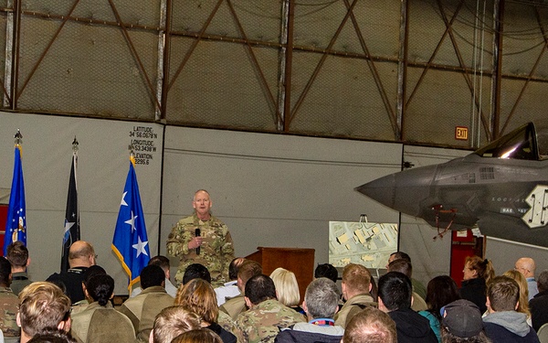 F-35 Lighting II Program Director visits Edwards Air Force Base