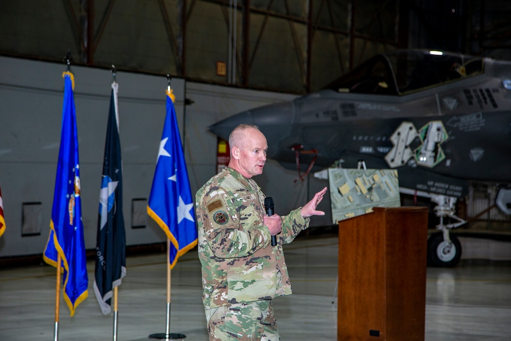 F-35 Lighting II Program Director visits Edwards Air Force Base