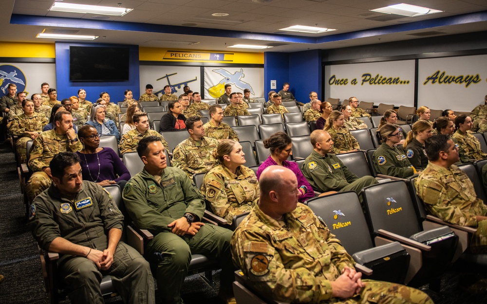 Retired Lt. Col. Kathy La Sauce visits JB Charleston