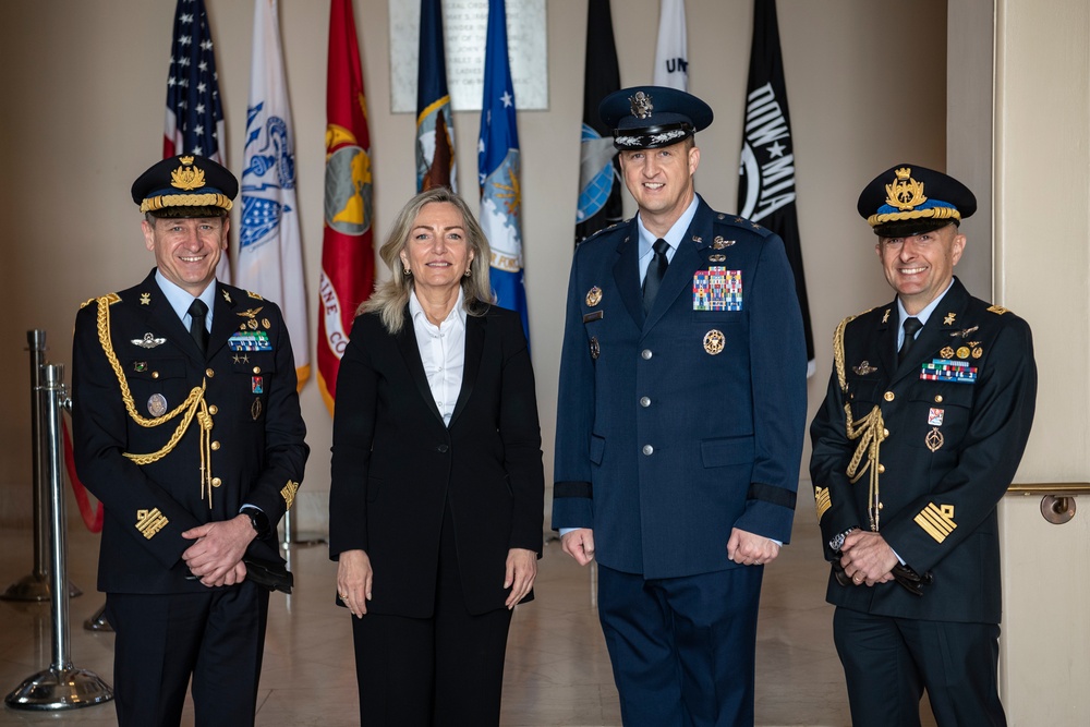 A Public Wreath-Laying is Conducted at the Tomb of the Unknown Soldier to commemorate the 100th Anniversary of the Foundation of the Italian Air Force