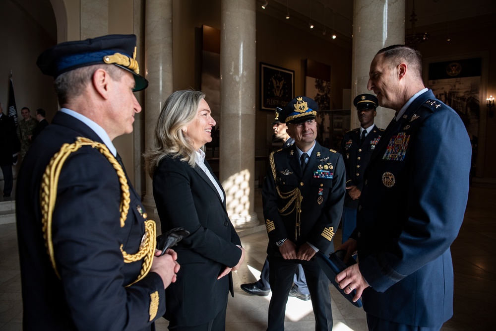 A Public Wreath-Laying is Conducted at the Tomb of the Unknown Soldier to commemorate the 100th Anniversary of the Foundation of the Italian Air Force