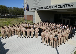 Naval Computer and Telecommunications Area Master Station Atlantic holds the Reeves Communication Center building naming dedication ceremony in honor of RMC Thomas Reeves.