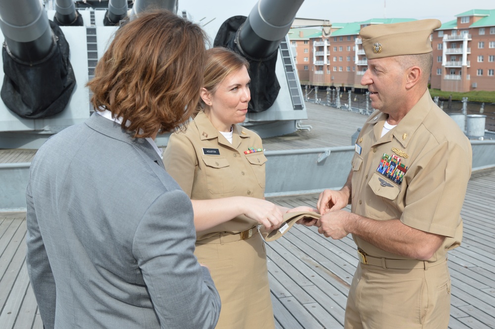 10-photo spread: Promotion Ceremony aboard the Battleship Wisconsin