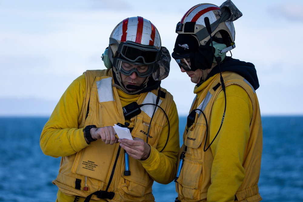 Coast Guard Cutter Alex Haley crew conducts flight operations near Kodiak, Alaska