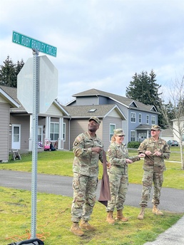 JBLM renames street circle to one of the most decorated women in military history 