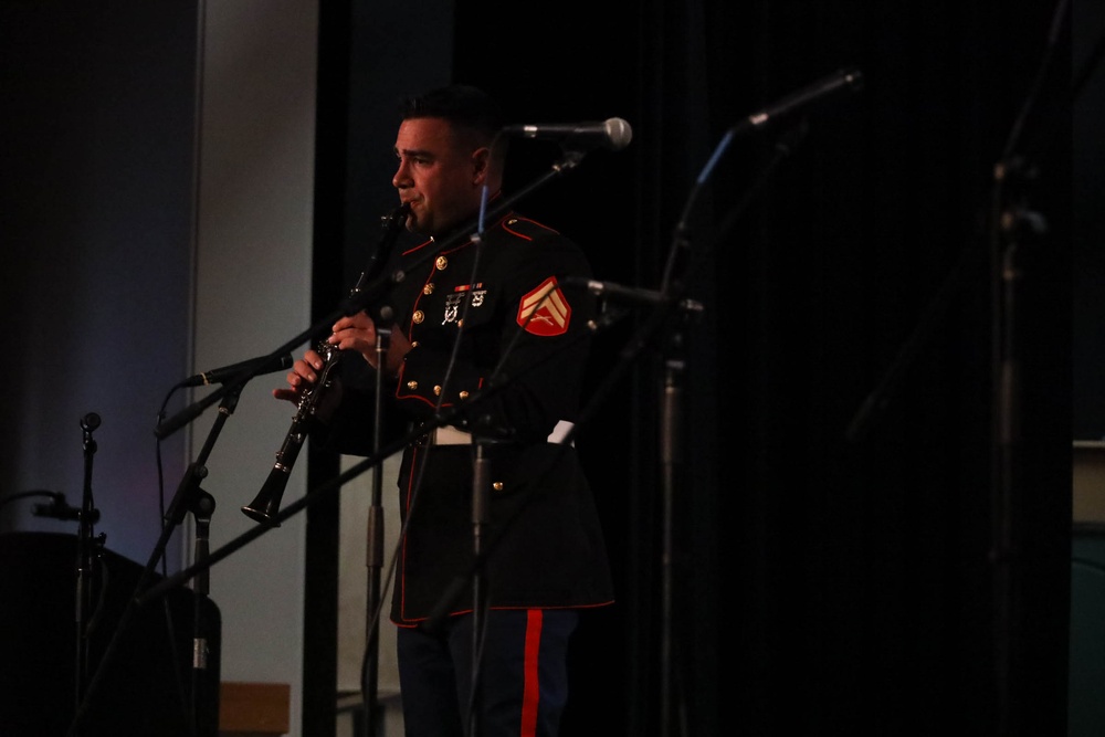 Marine Band San Diego Performs at High Schools Throughout Sacramento