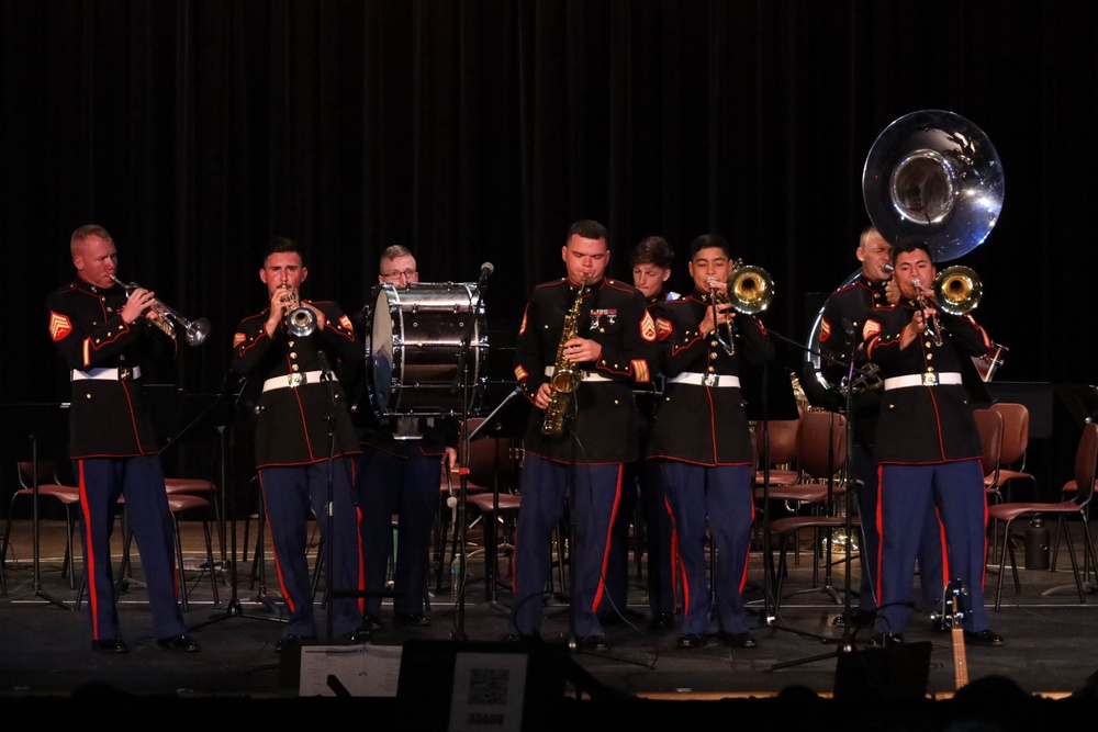 Marine Band San Diego Performs at High Schools Throughout Sacramento