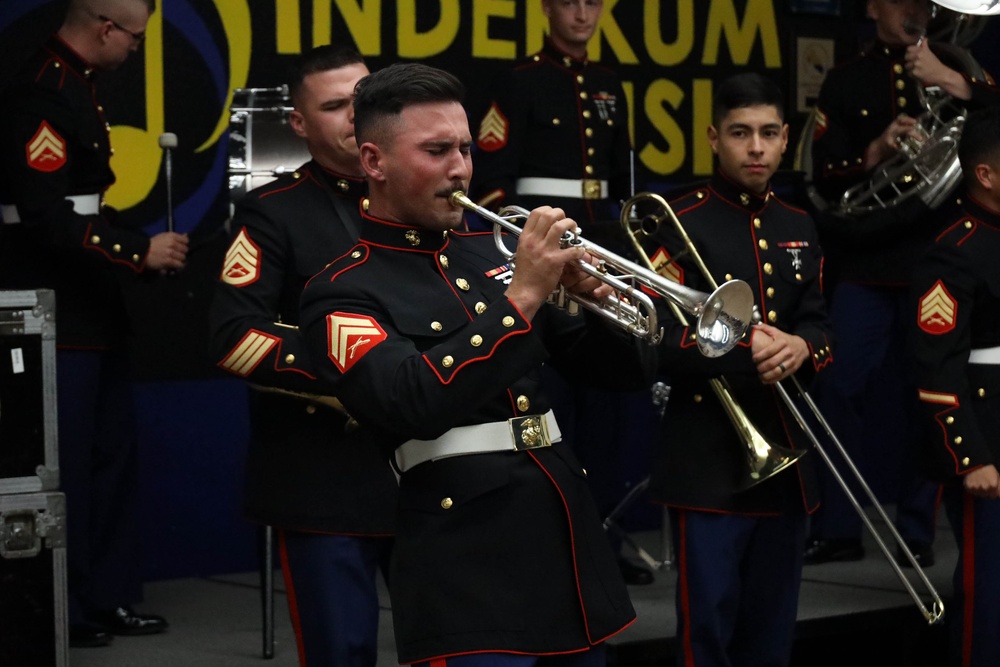 Marine Band San Diego Performs at High Schools Throughout Sacramento