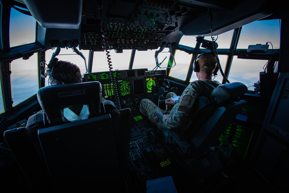 HC-130J Combat King II aircraft with the 211th Rescue Squadron, 176th Wing