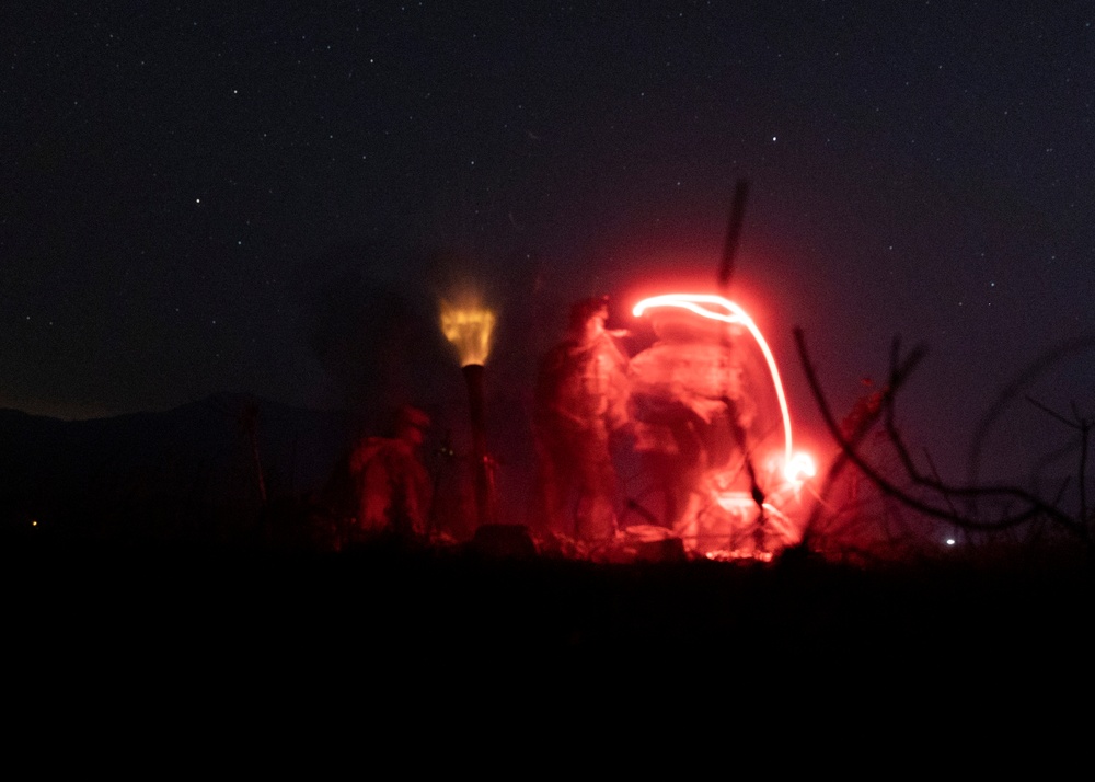 BLT 2/4 Fires 81 mm mortars during Exercise Cobra Gold 23