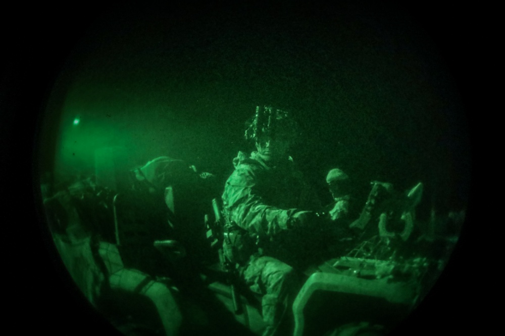 Latvia soldiers Conduct Night Mission During Crystal Arrow