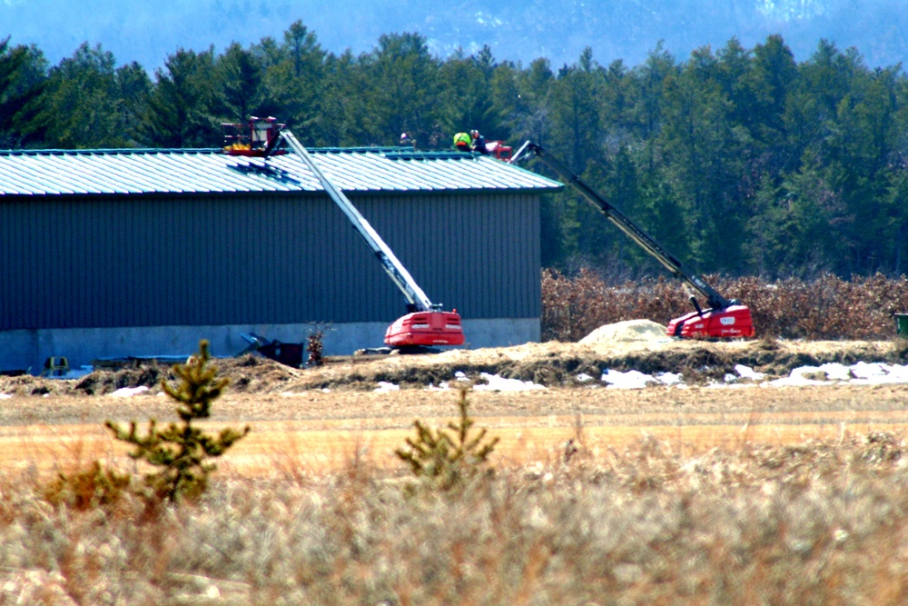 Construction continues on new C-17 load trainer facility at Fort McCoy's Young Air Assault Strip