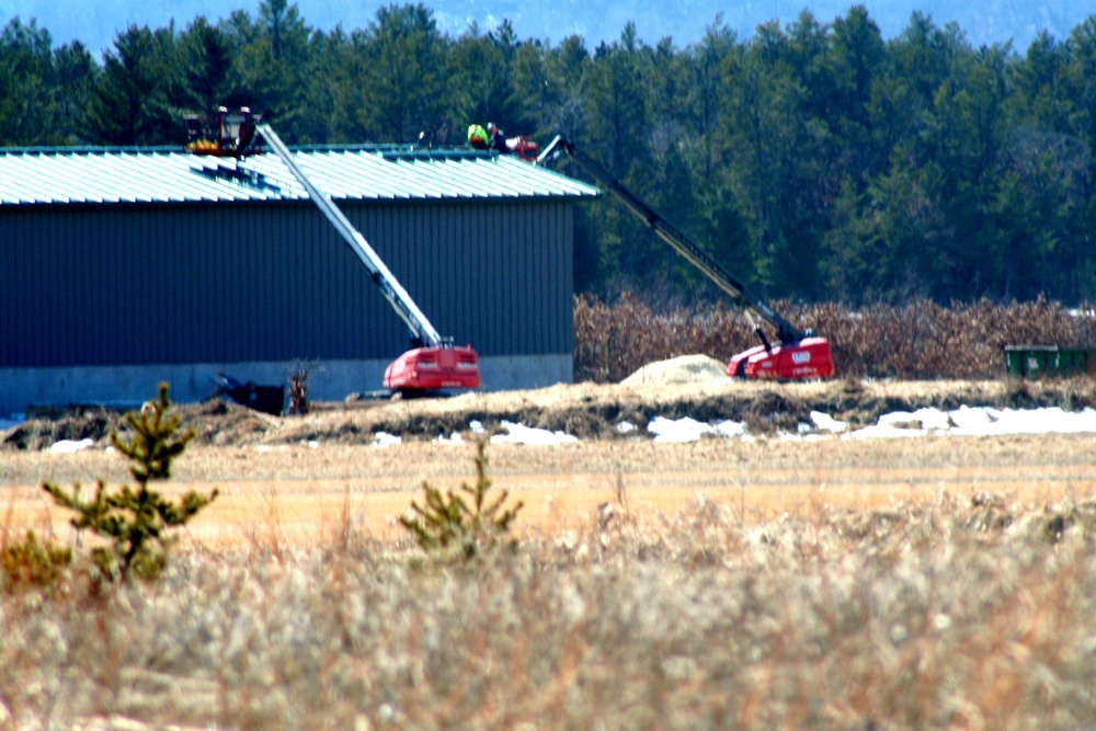 Construction continues on new C-17 load trainer facility at Fort McCoy's Young Air Assault Strip