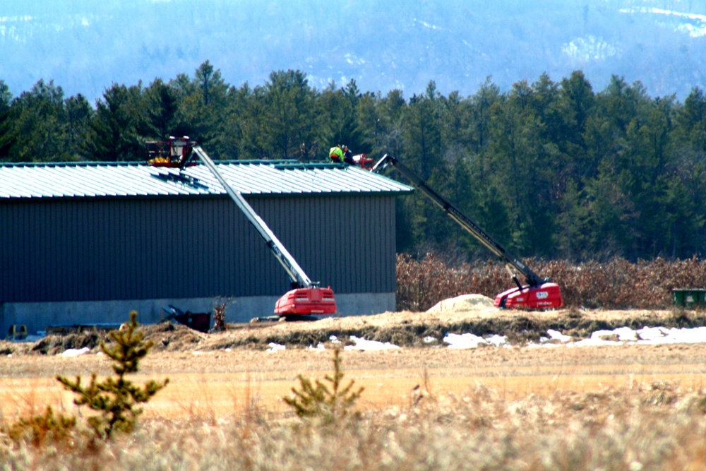 Construction continues on new C-17 load trainer facility at Fort McCoy's Young Air Assault Strip