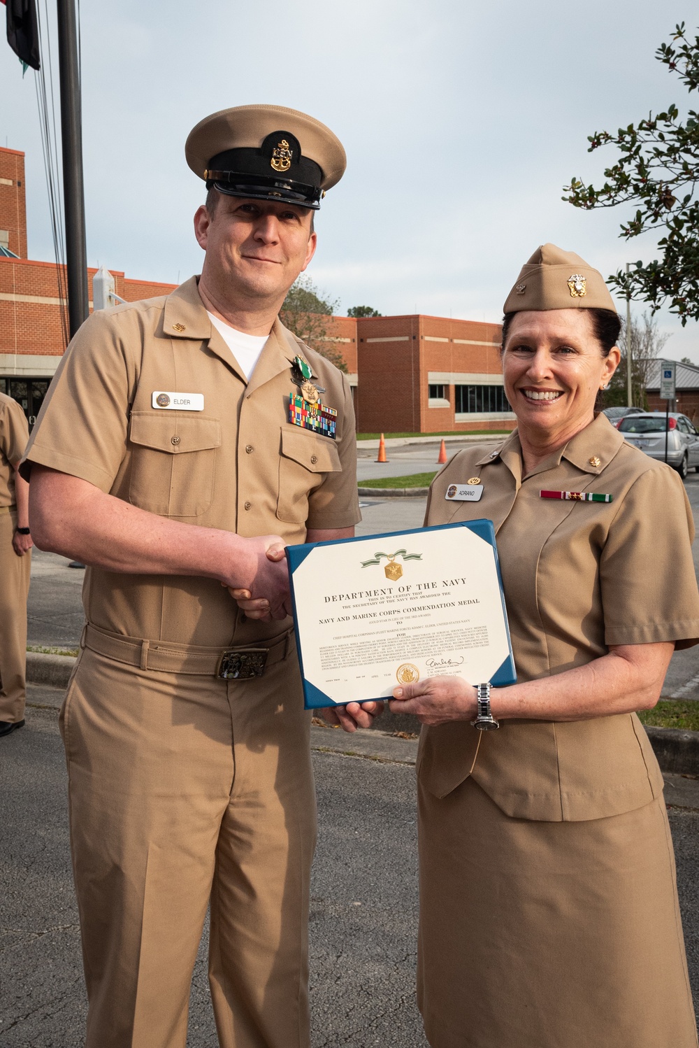 Naval Health Clinic Cherry Point Celebrates Chief Hospital Corpsman Adam Elder