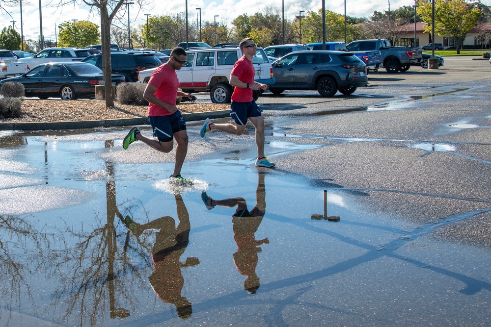 Operation Homecoming warrior fun run obstacle course