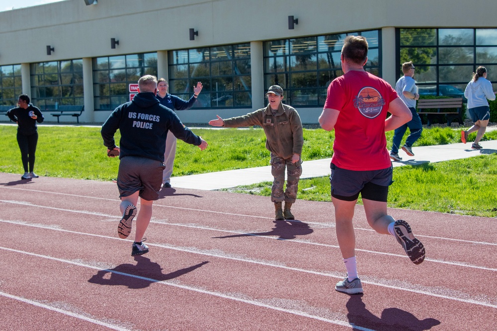 Operation Homecoming warrior fun run obstacle course