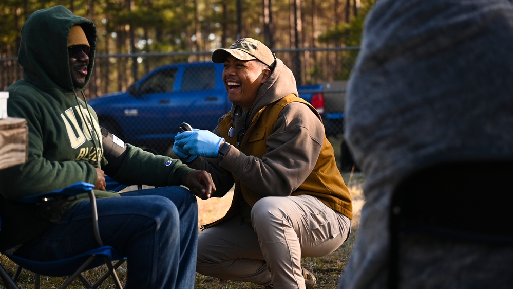 COMCAM runs a medical clinic training scenario