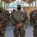 First Sergeants pass 135th Quartermaster Company guidon in ceremony