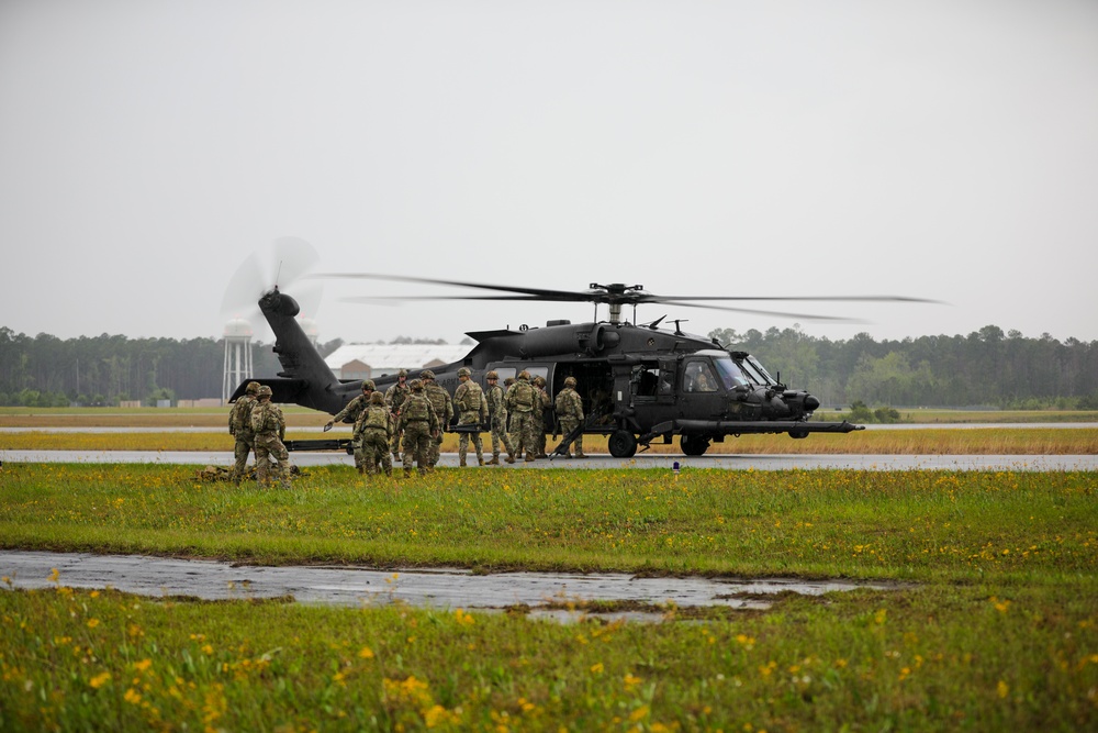 1st Armored Brigade Combat Team Conducts Medical Multilateral Airborne Training