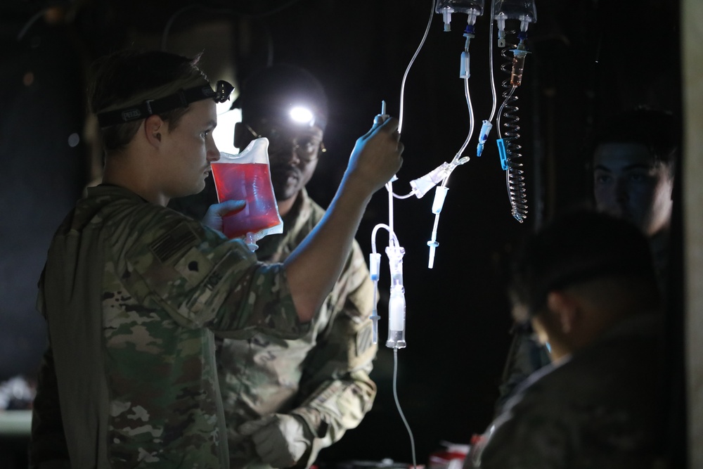 1st Armored Brigade Combat Team Conducts Medical Multilateral Airborne Training