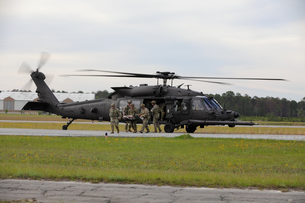 1st Armored Brigade Combat Team Conducts Medical Multilateral Airborne Training