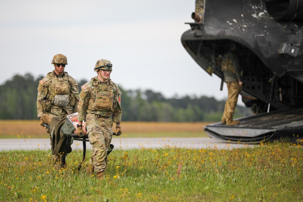 1st Armored Brigade Combat Team Conducts Medical Multilateral Airborne Training