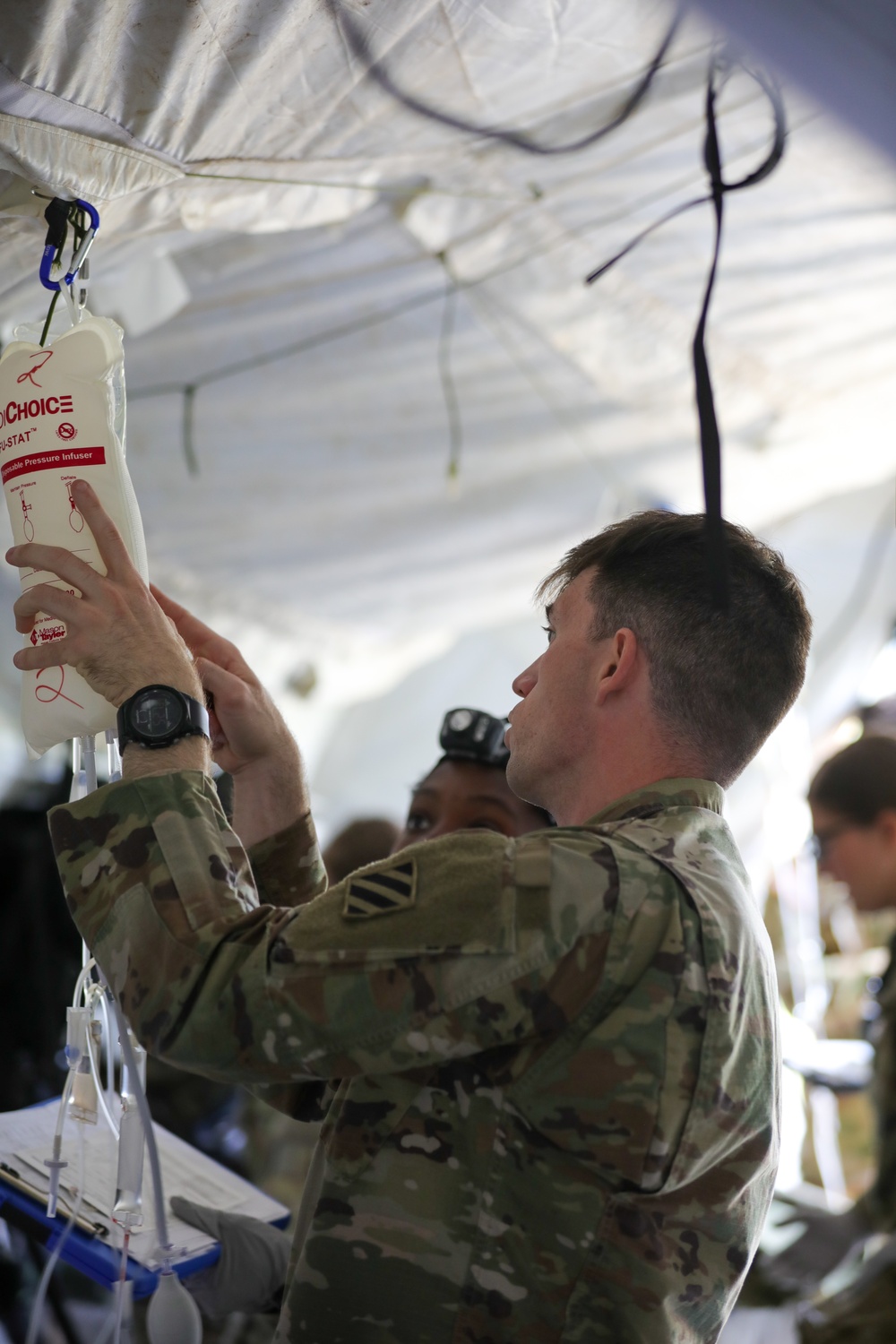 1st Armored Brigade Combat Team Conducts Medical Multilateral Airborne Training