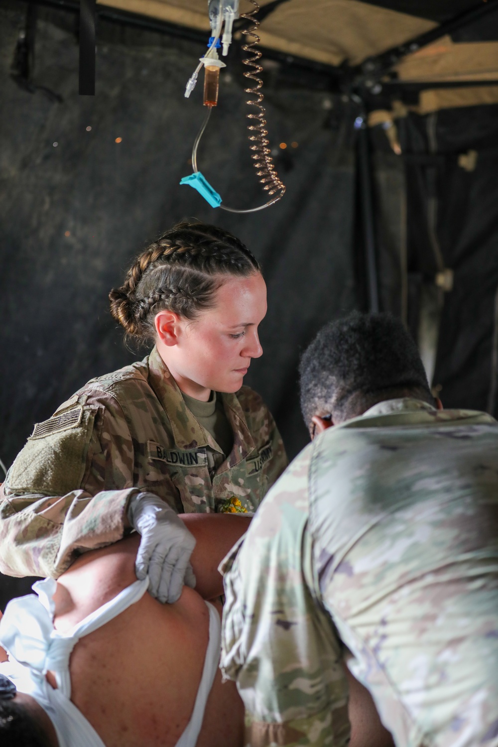 1st Armored Brigade Combat Team Conducts Medical Multilateral Airborne Training