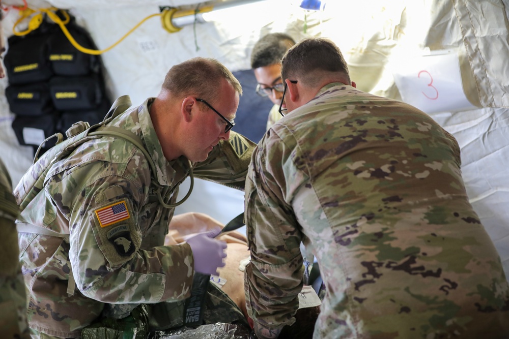 1st Armored Brigade Combat Team Conducts Medical Multilateral Airborne Training