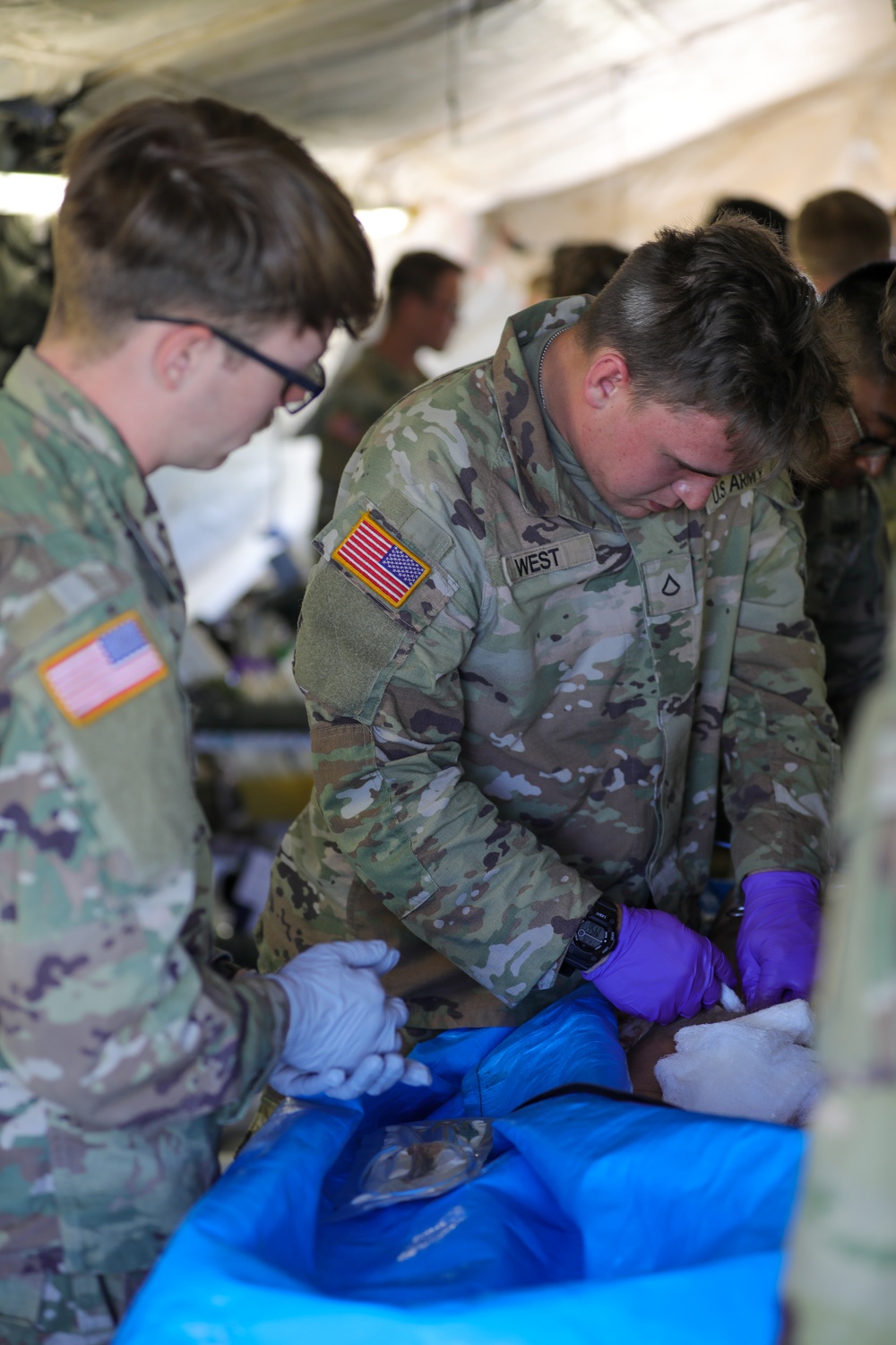 1st Armored Brigade Combat Team Conducts Medical Multilateral Airborne Training