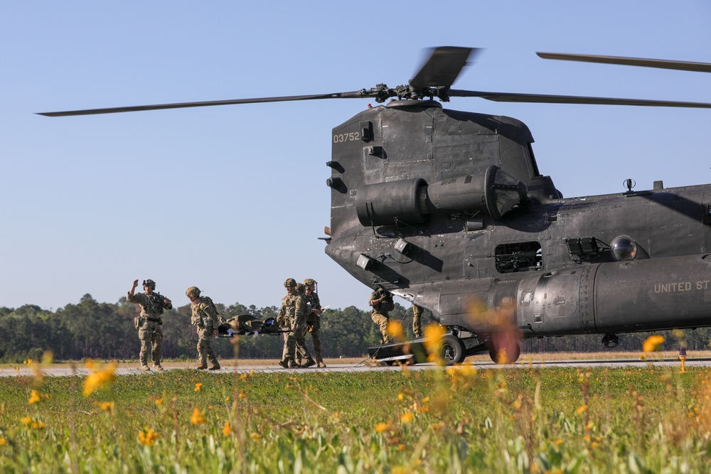 1st Armored Brigade Combat Team Conducts Medical Multilateral Airborne Training