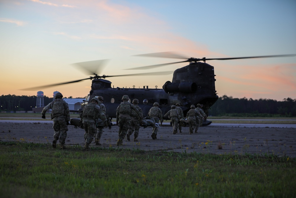 1st Armored Brigade Combat Team Conducts Medical Multilateral Airborne Training