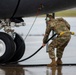 Maintainers prepare to generate aircraft during inspection