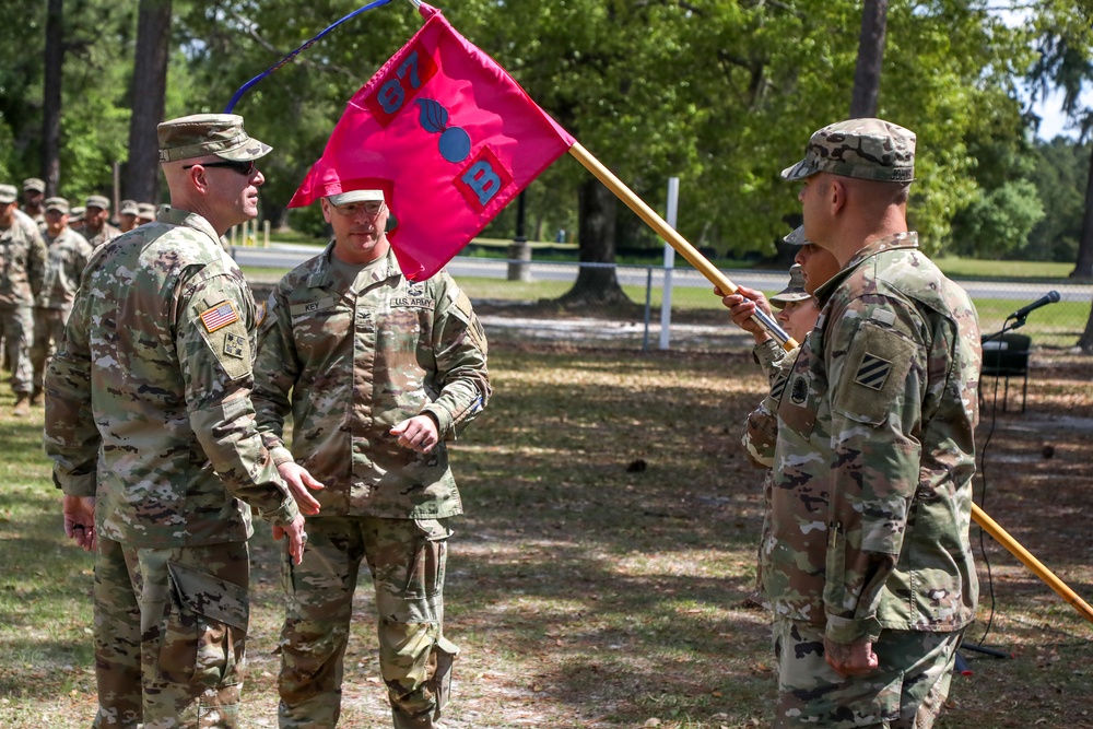 Bravo Company 87th Battalion earns DUI-free guidon streamer