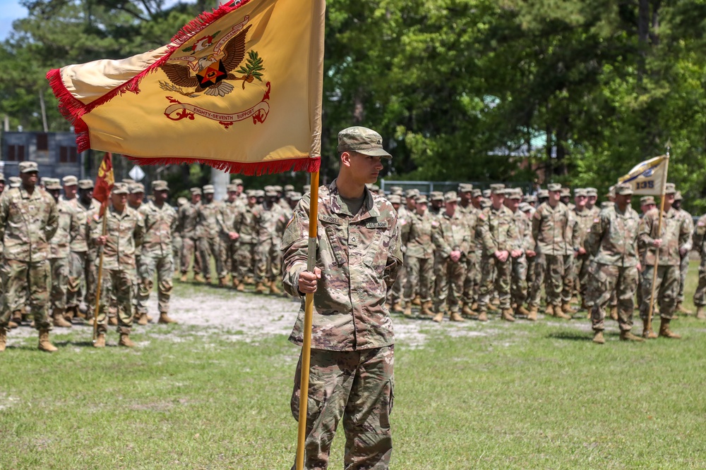 Bravo Company 87th Battalion earns DUI-free guidon streamer